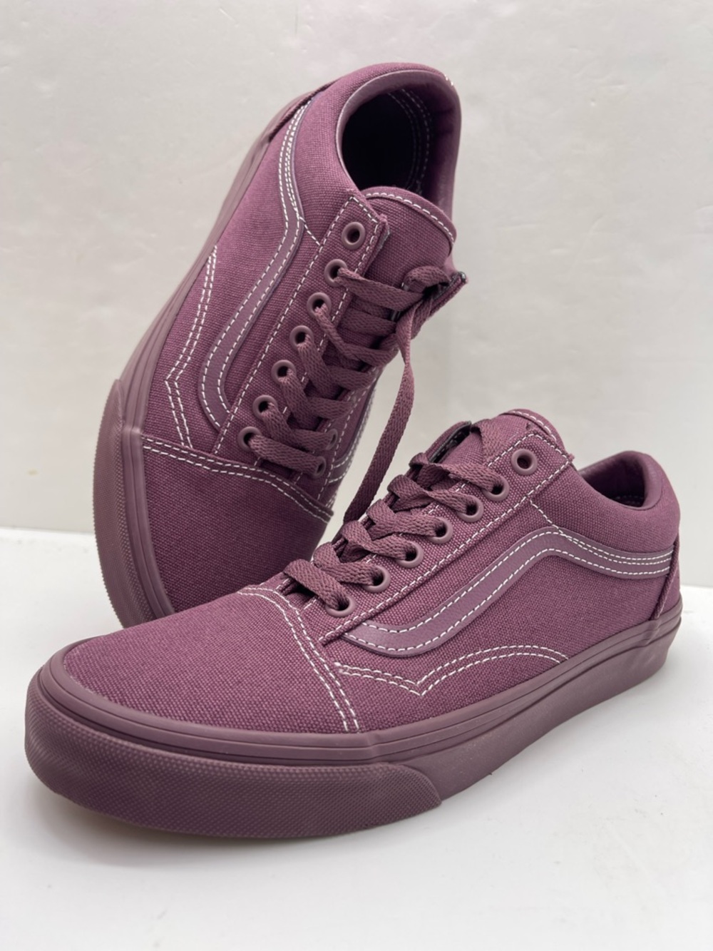 Vans WMNS Old Skool Plum Wine Pastel Mono Sneakers NWT - Picture 5 of 16